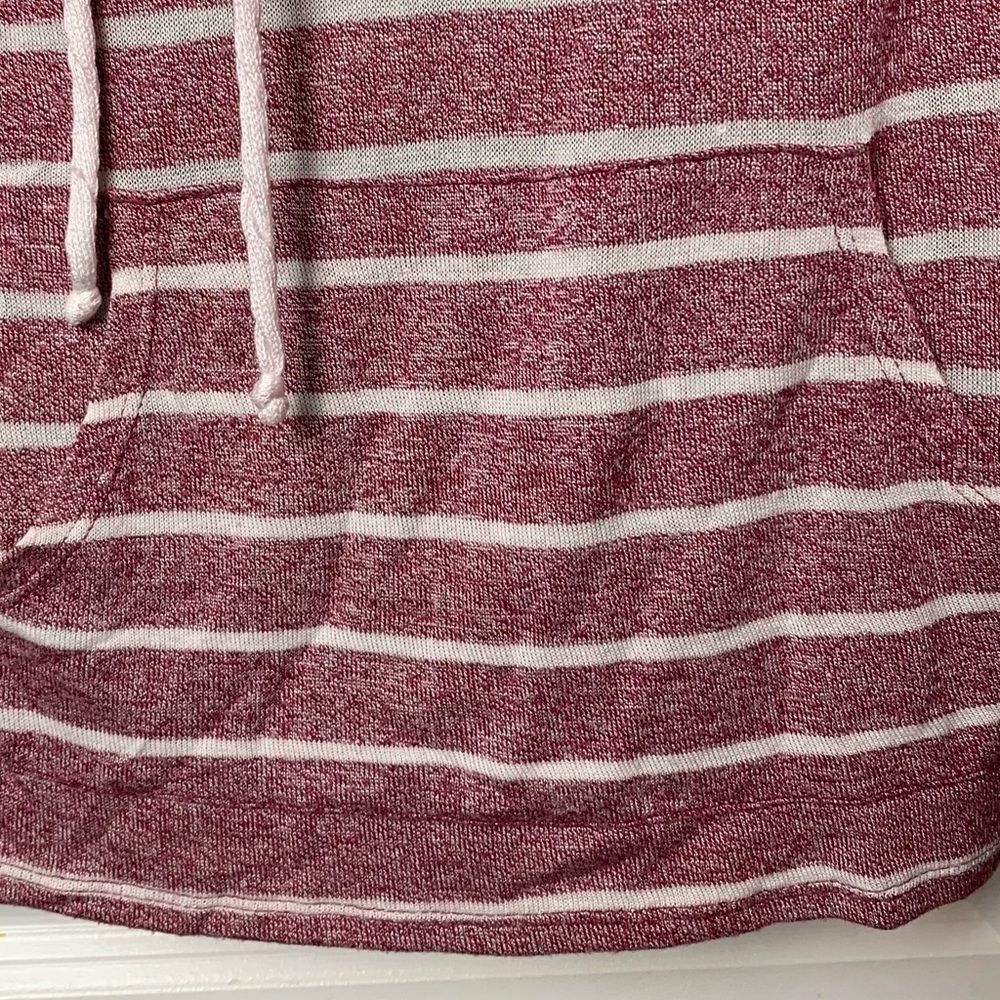 City Streets Scoop Neck Drawstring Striped Sweater - Picture 3 of 5